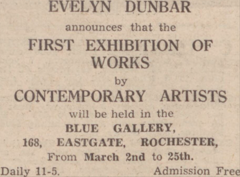 ED Advert for Blue Gallery