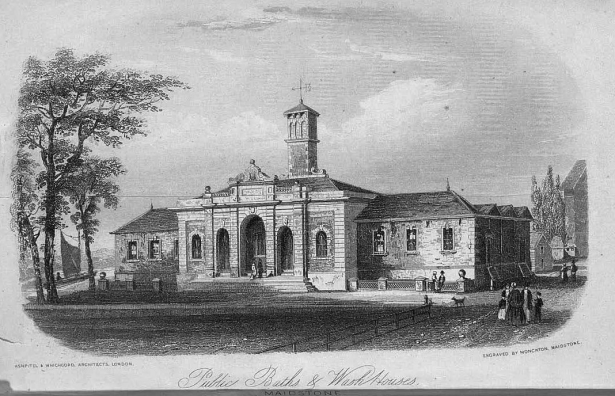 Old baths near Fairmeadow