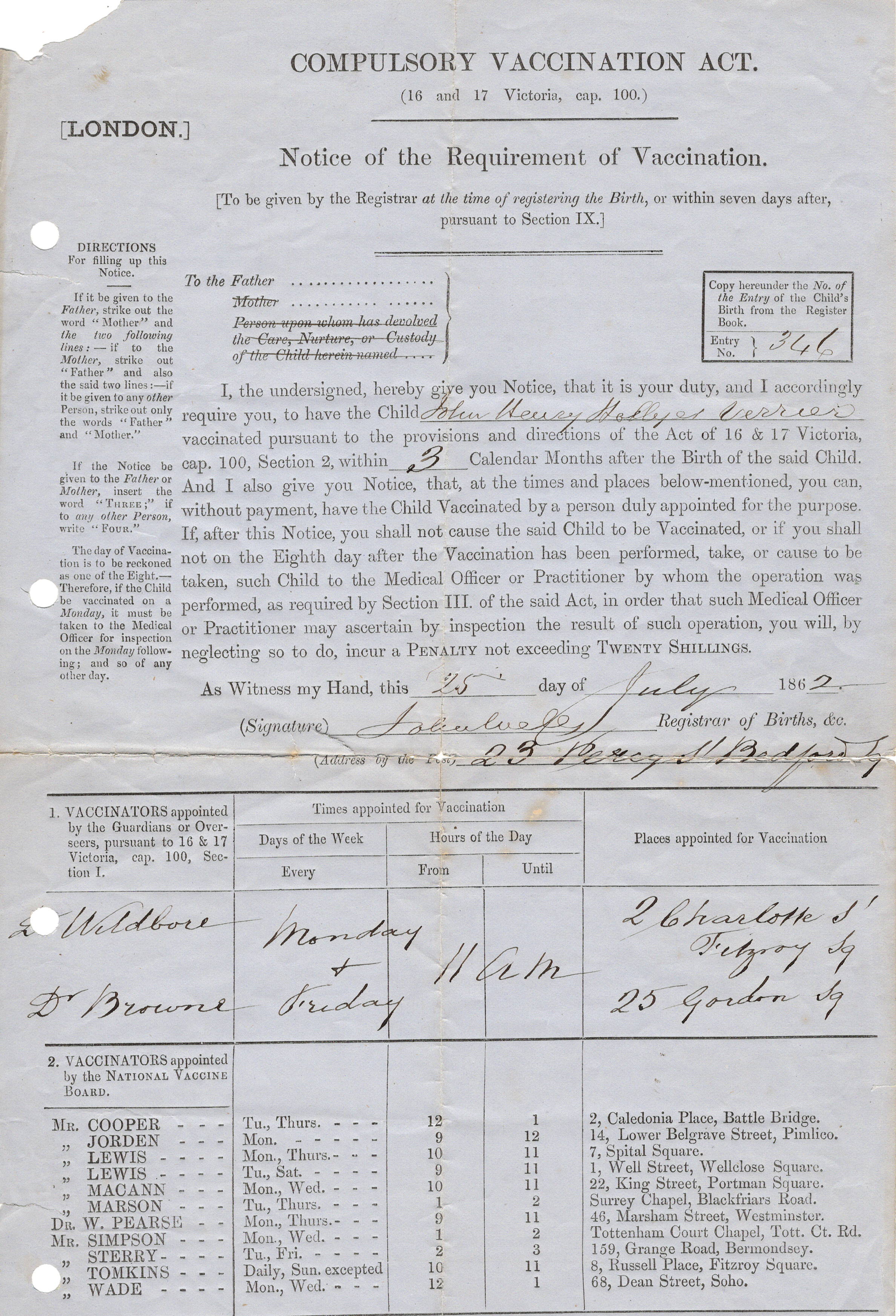 Compulsory Vaccination