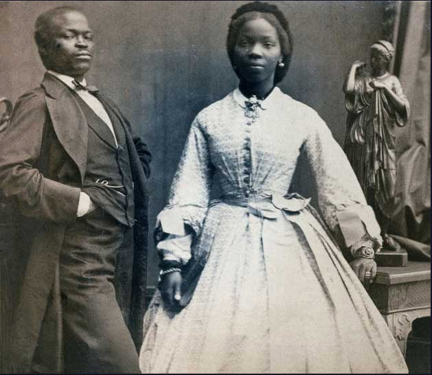 Sarah + James Pinson Labulo Davis. 16 bridesmaids 4 of whom were black.